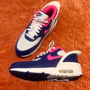 Youth Nike Air Max 90 Flyease Pink & Royal Blue